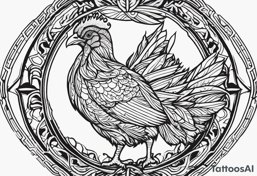 Wild turkey tattoo idea