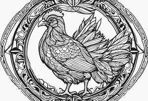 Wild turkey tattoo idea