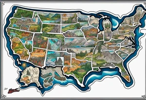 Map of Washington State tattoo idea