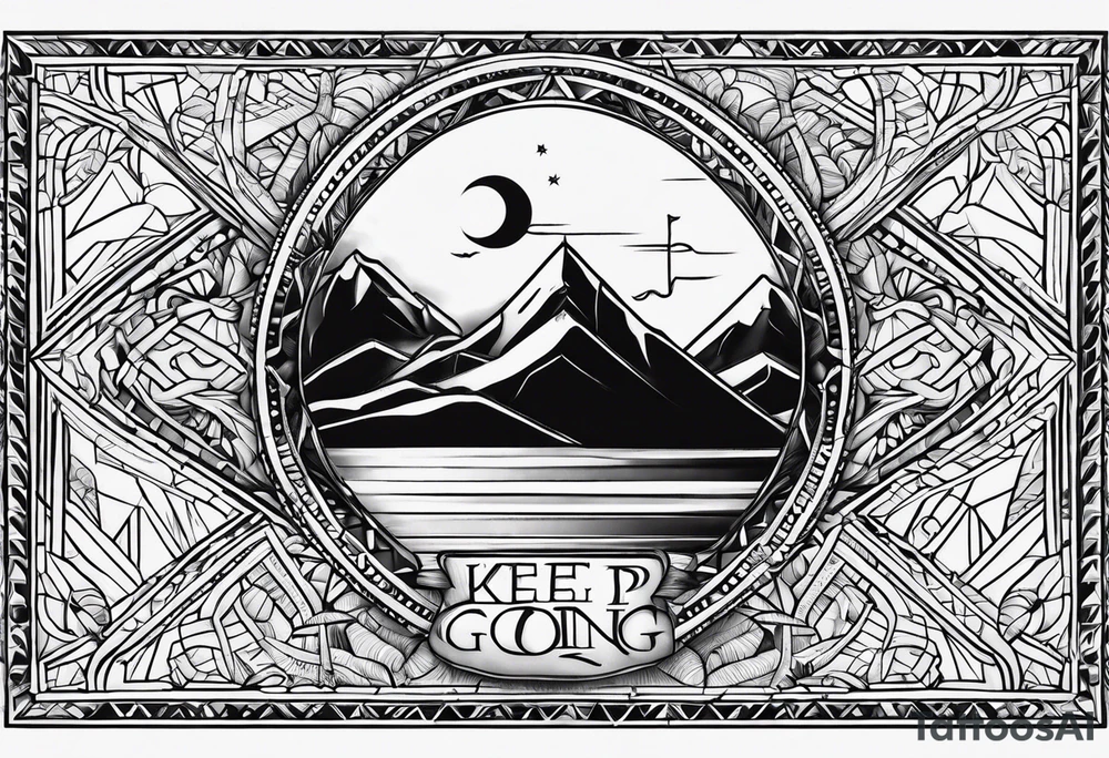"Keep going" tattoo idea