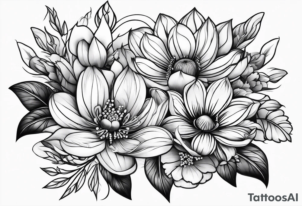 Flowers tattoo idea