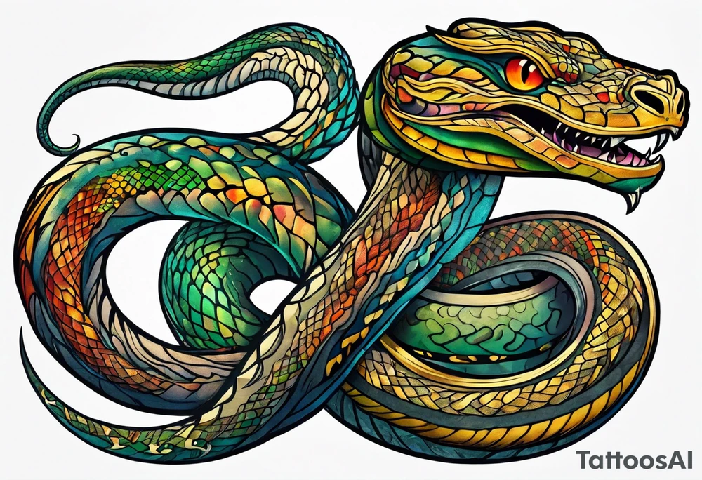 serpent tattoo idea