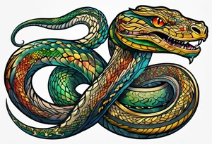 serpent tattoo idea