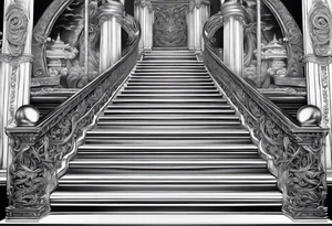 Valhalla sword stairs tattoo idea