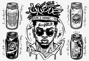 Juice wrld lyrics in code tattoo idea