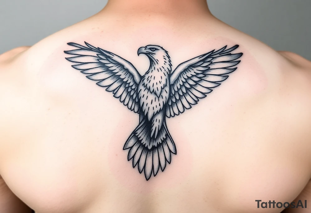 bird eagle tattoo idea