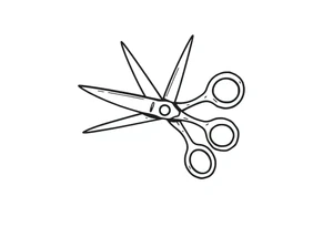 Scissors cutting tattoo idea