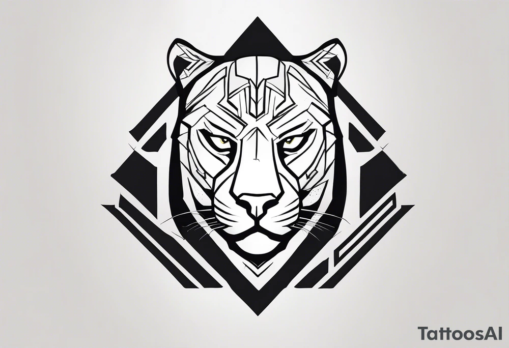 black panther tattoo idea