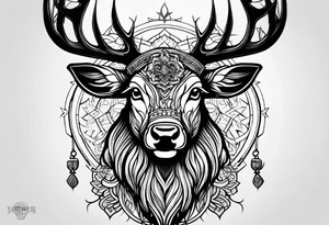 Cerf eiktirnir tattoo idea