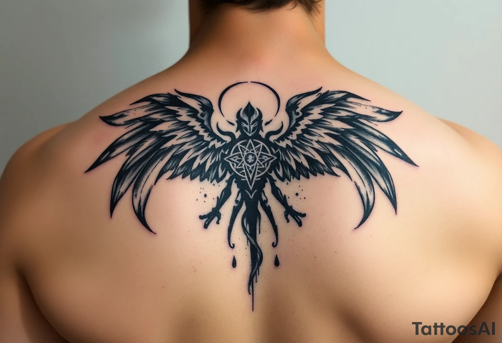 ArchAngel Protection tattoo stencil tattoo idea