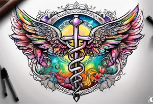 a caduceus tattoo idea