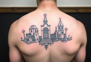 new orleans cemetary themed tattoo tattoo idea