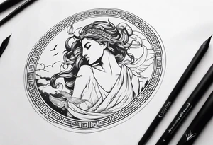 greek mythology sleeve tattoo tattoo idea