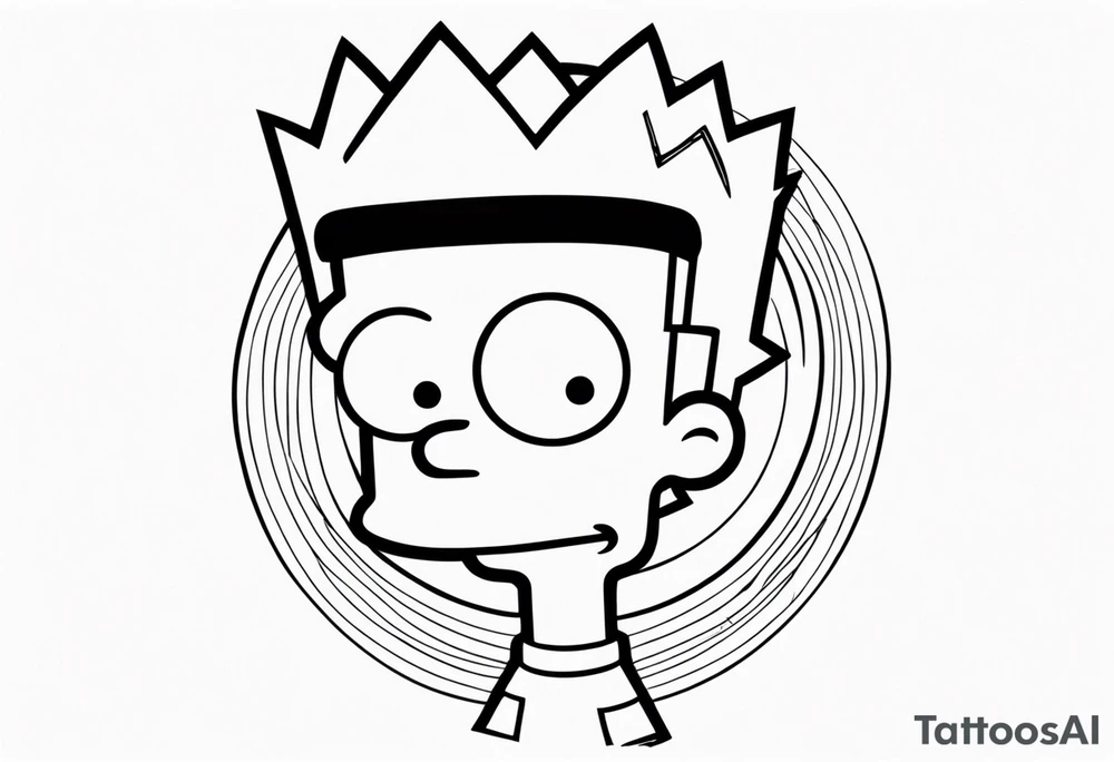 BART SIMPSON AS AN ESHAY tattoo idea