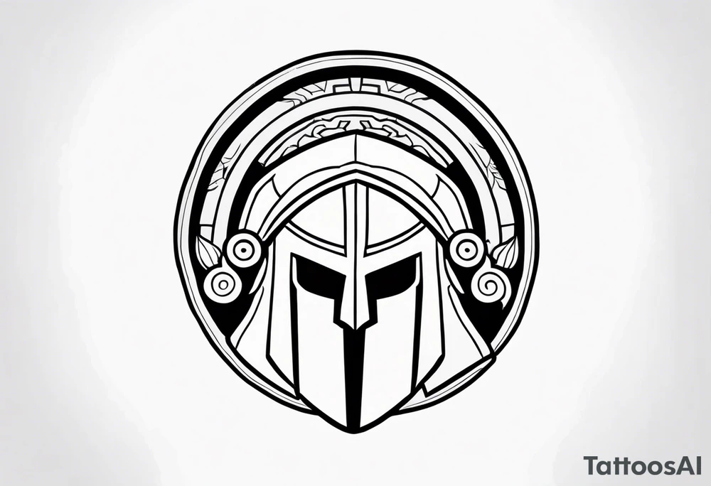 greek spartan symbol tattoo tattoo idea