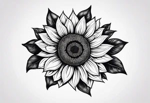 Name Annalise with a small sunflower tattoo idea