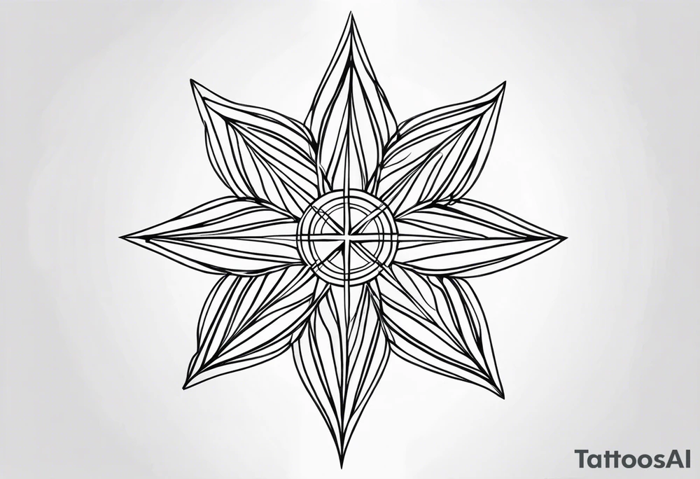 Wind Rose tattoo idea