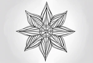 Wind Rose tattoo idea