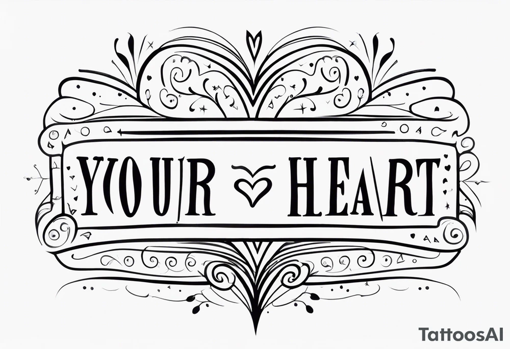 follow your heart tattoo idea
