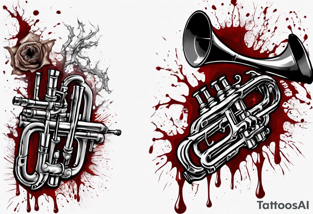 Trumpet
Horror
Blood
Cracked tattoo idea
