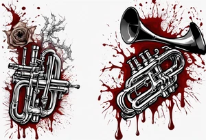 Trumpet
Horror
Blood
Cracked tattoo idea