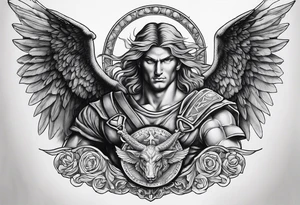 St Michael vs lucifer tattoo idea