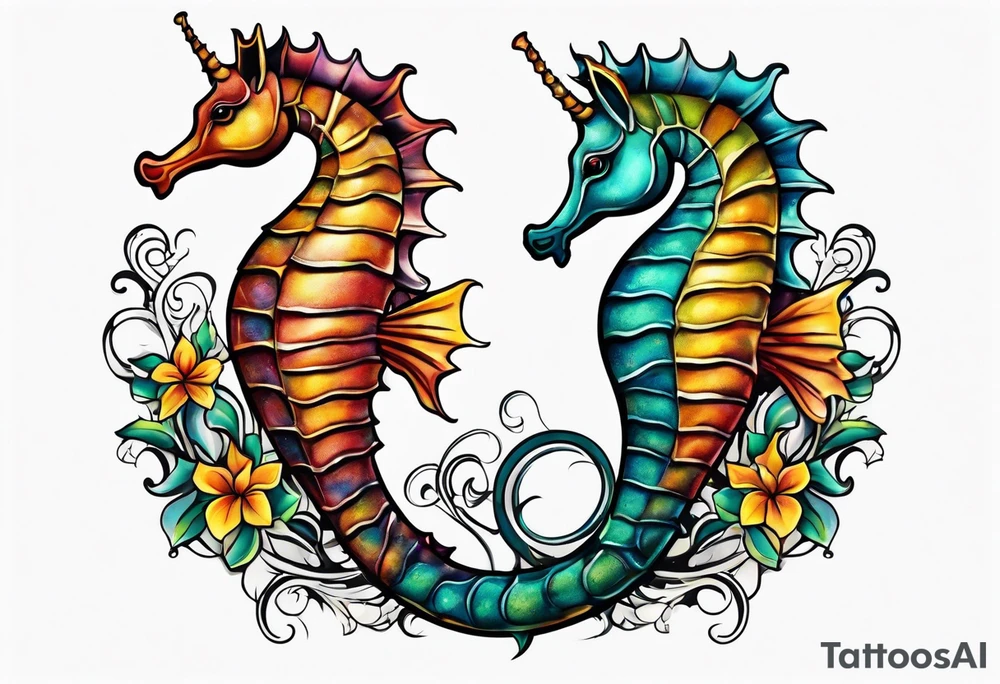 seahorse tattoo idea
