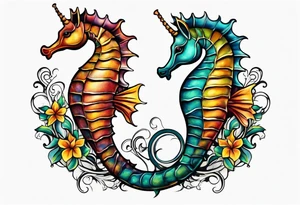 seahorse tattoo idea