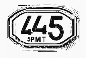 45 mph speed limit sign tattoo idea