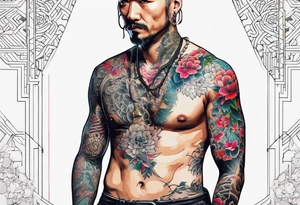 cyberpunk 2077, hand tattoo, tattoo idea