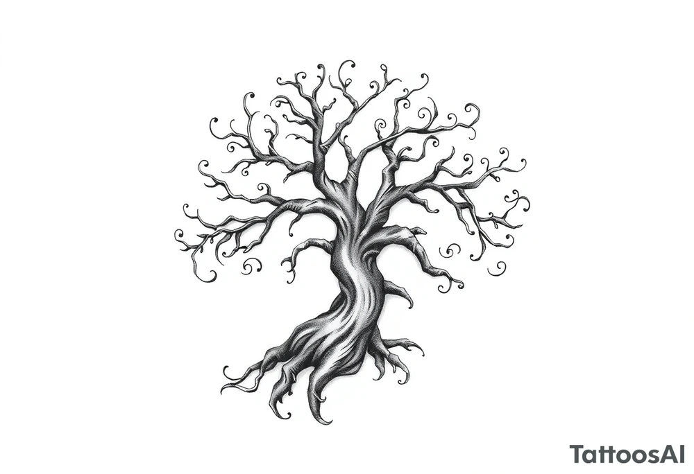 Irish shoulder tattoo, that is non-religious and has a Celtic tree tattoo idea