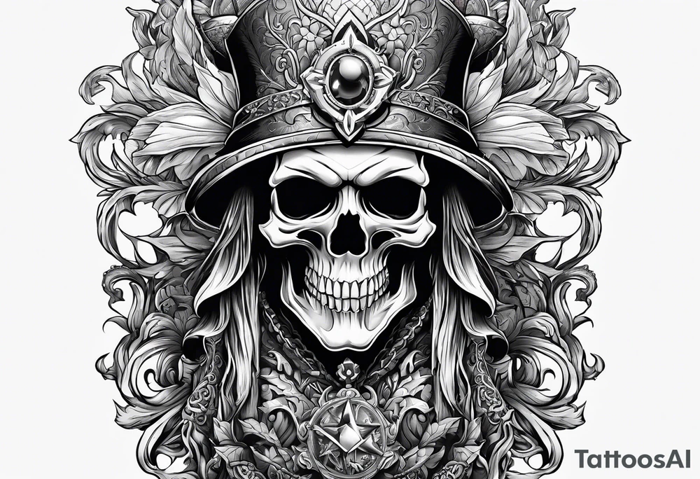 necromancer from diablo games tattoo idea