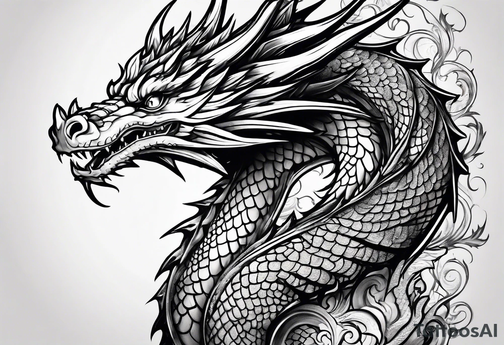 dragon tattoo idea