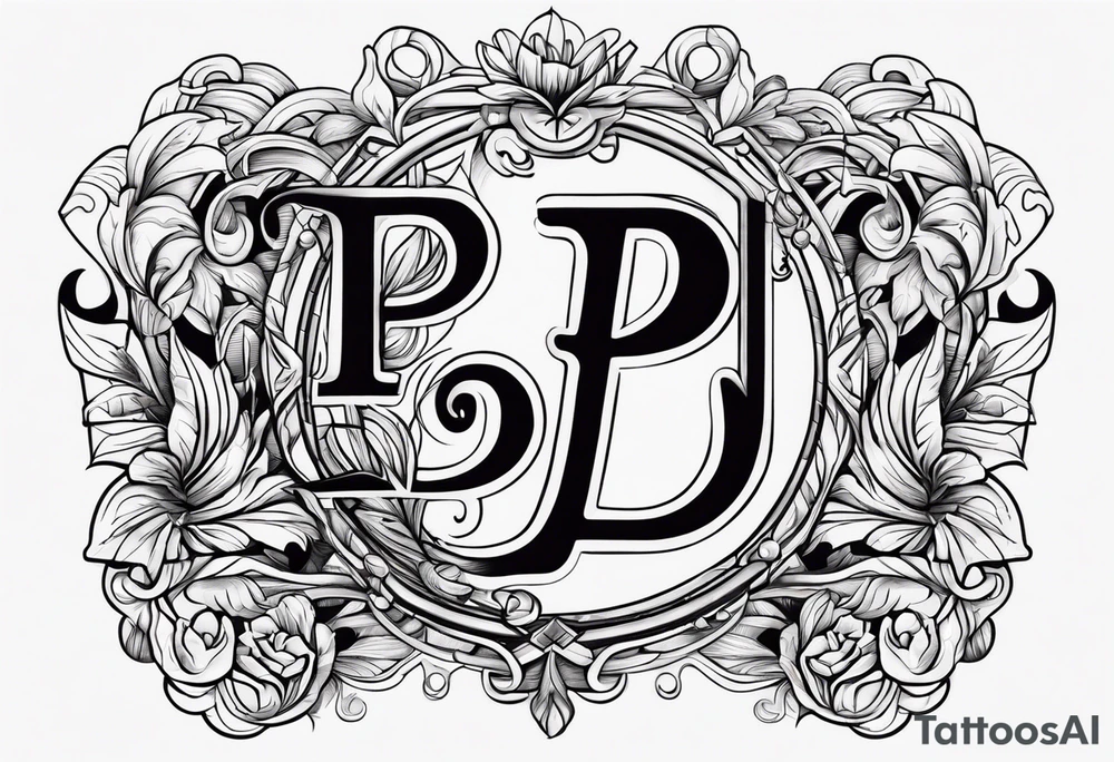 Letters P P D K T P W C tattoo idea