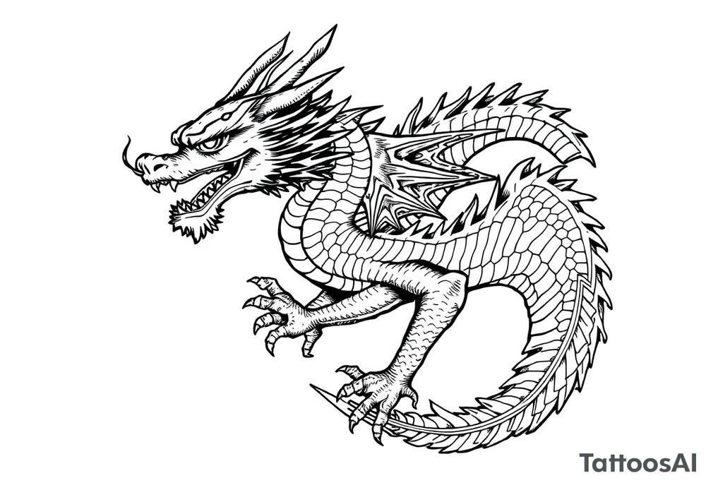 dragon tattoo idea