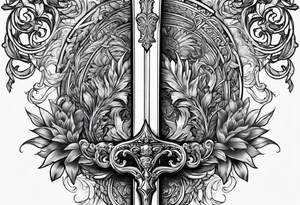 Russian sword tattoo idea