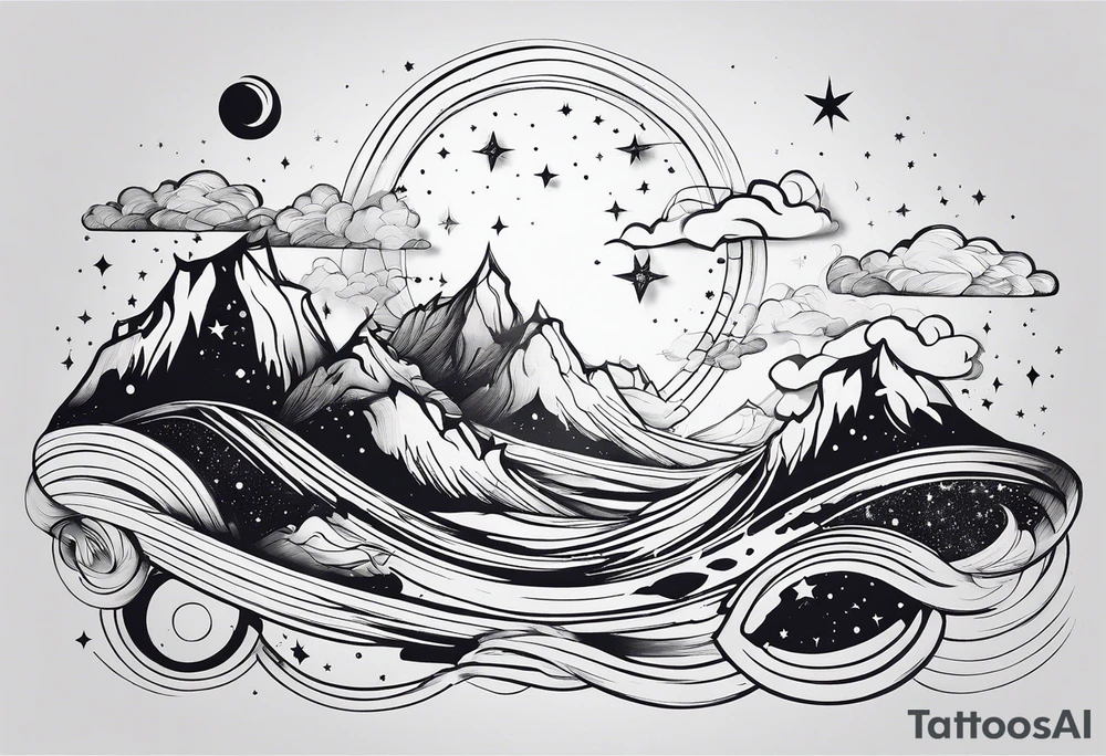 the milky way tattoo idea
