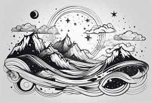 the milky way tattoo idea