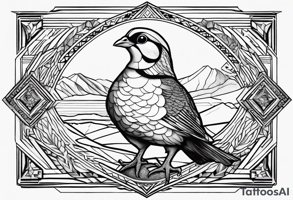 Quails, desert tattoo idea