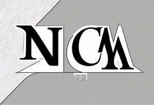 Initials NCA with date 9-15-16 tattoo idea