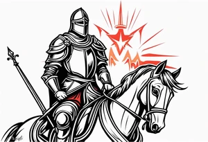 Christian knight tattoo idea