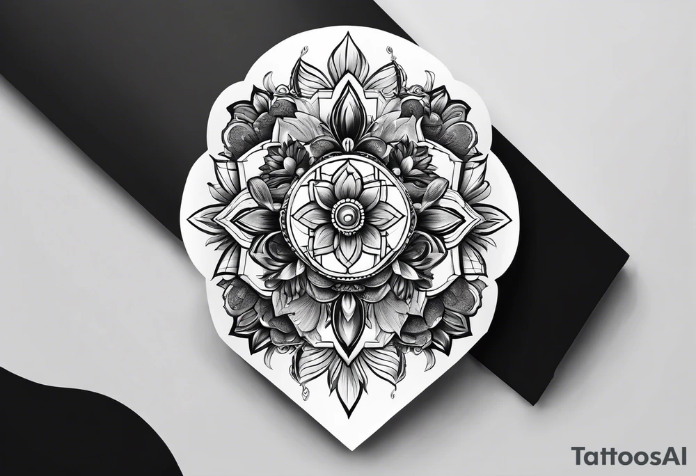 round tattoo tattoo idea