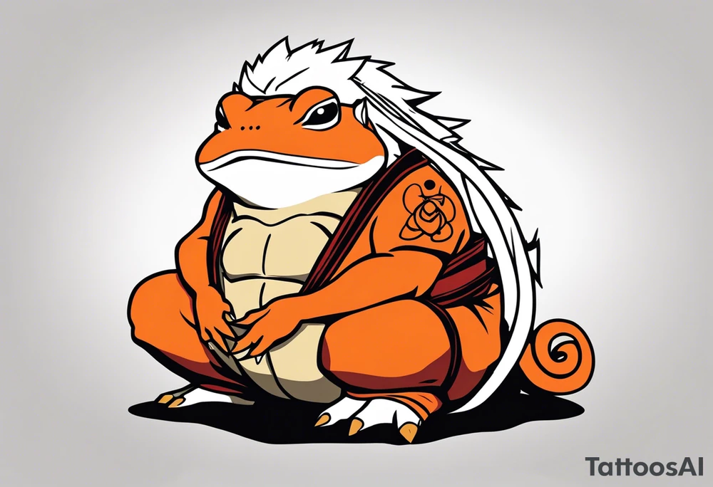 Jiraiya Naruto Gamakichi toad tattoo idea