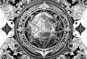 universe quantum field tattoo idea