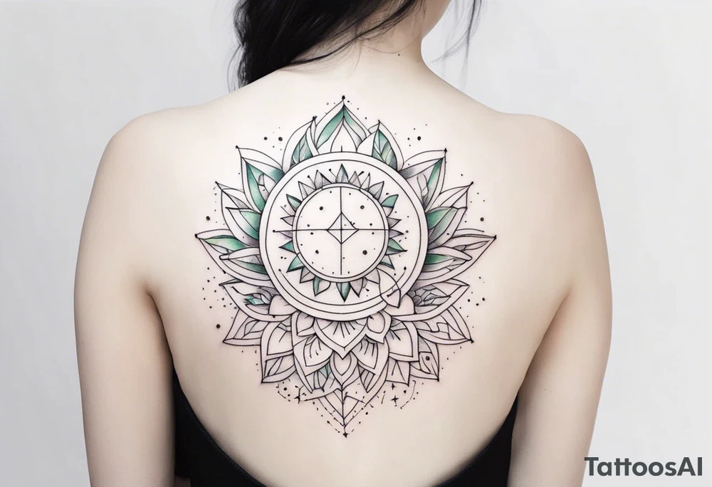 fine line with sun, stars, floral, dots, cactus
. Sternum tattoo tattoo idea