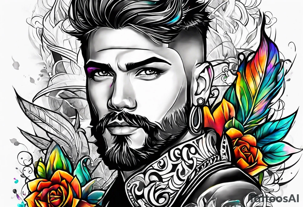 I want the name "Drew" tattoo idea