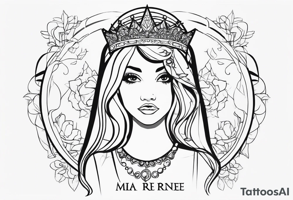 TEXT Mia Renee 28/06/11 princess oldest daughter tattoo idea