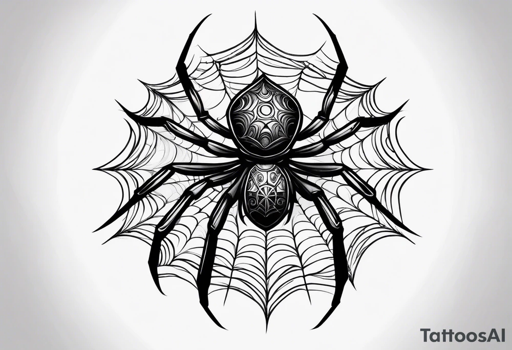 spider stanced tattoo idea