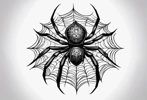 spider stanced tattoo idea