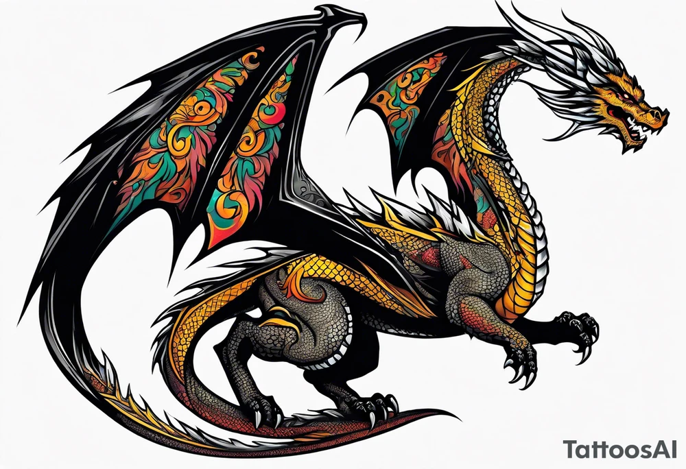 dragon tattoo idea